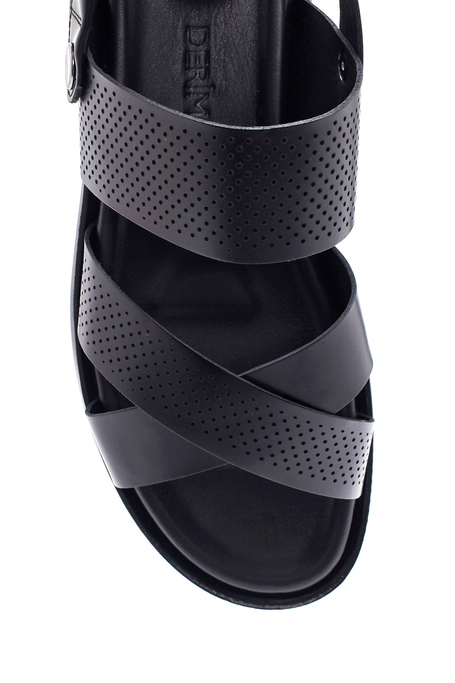 Men's Leather Perforated Sandals