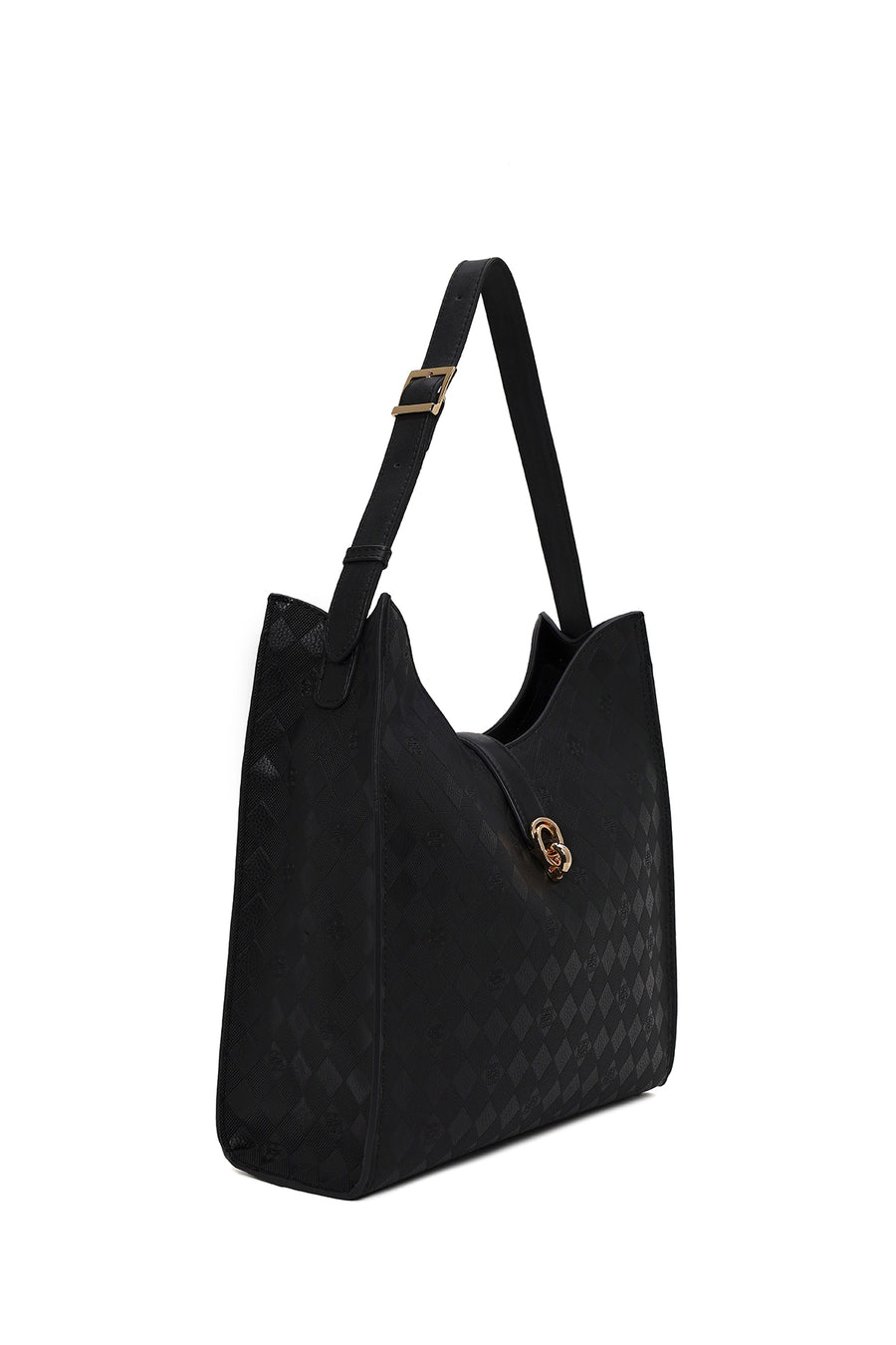 Woman Black Printed Shoulder Bag