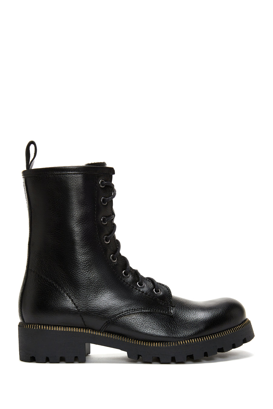 Women's Black Leather Zippered Boots 23WFD180718 | Derimod