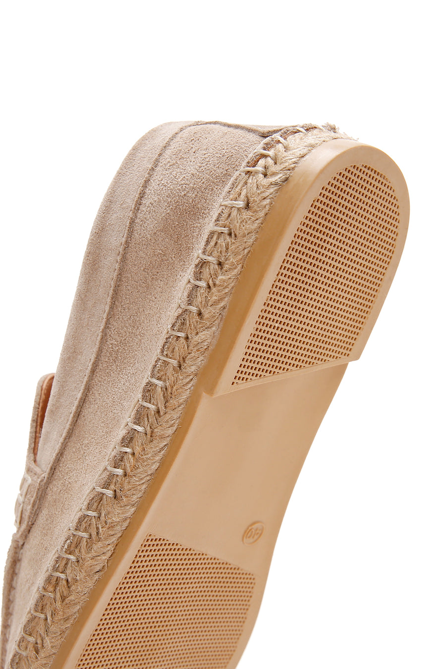 Men's Beige Suede Leather Espadrille