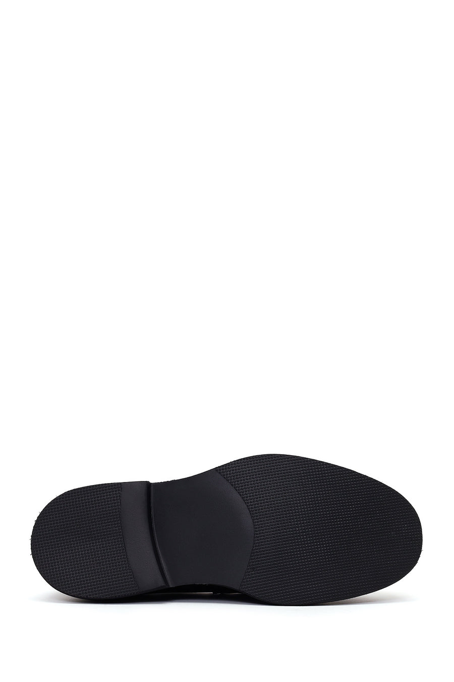 Male Black Thick-Soled Leather Loafer