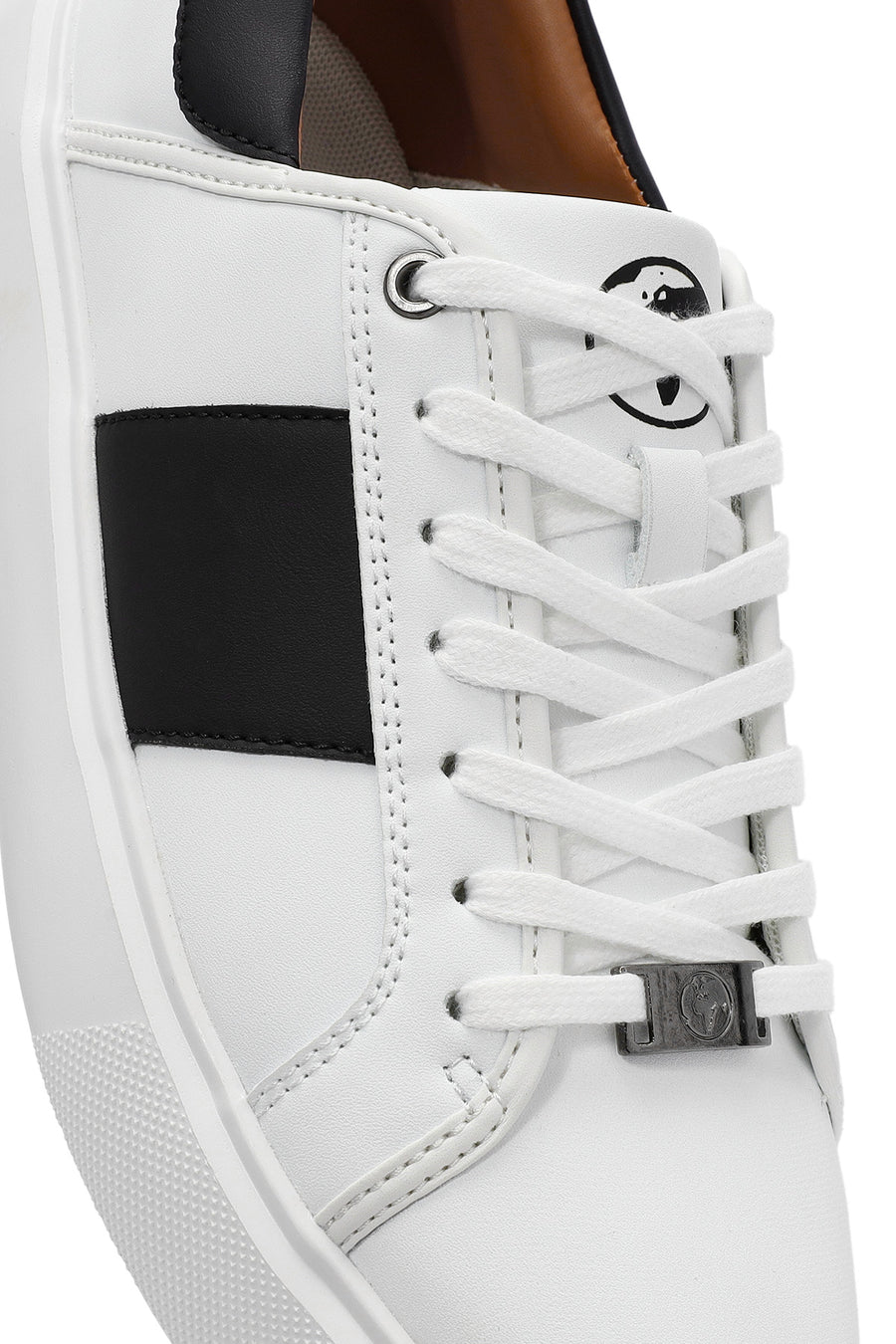 ACBC x Derimod Men's White Lace-Up Sneakers
