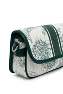 Woman Green Printed Mini Crossbody Bag | Derimod