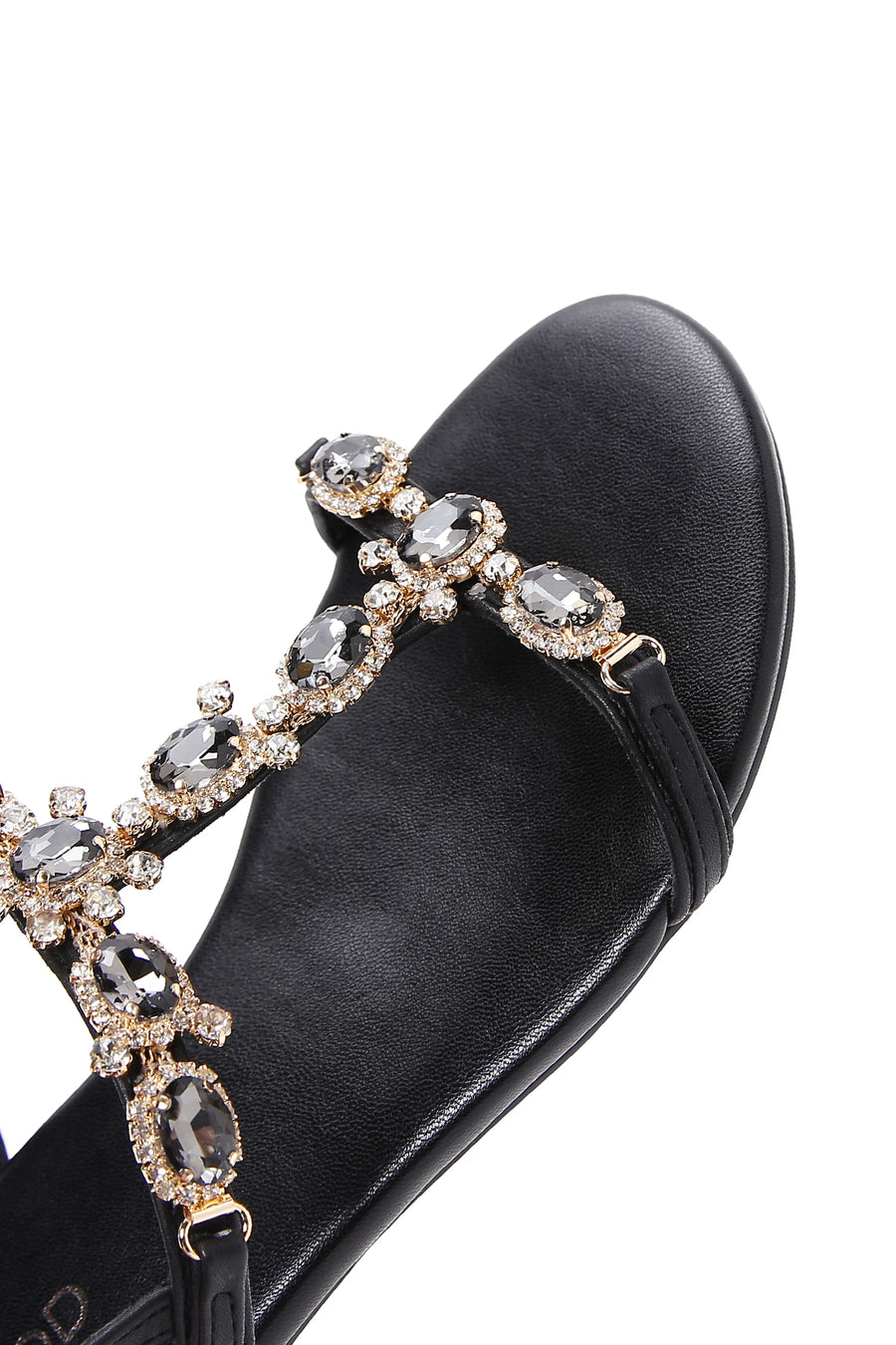 Kadın Siyah Taşlı Sandalet
