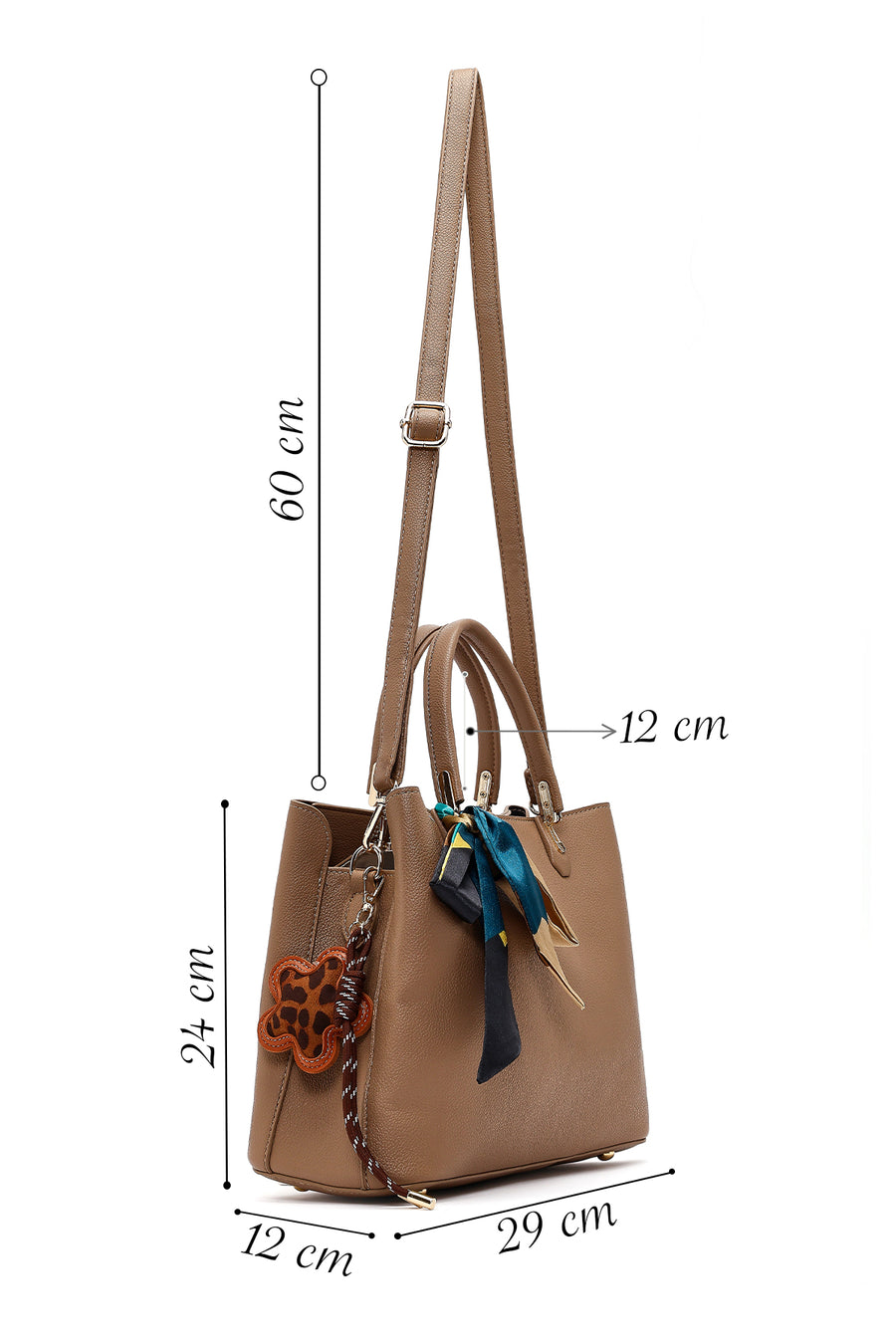 Women's Mink Long Strap Accessory Handbag