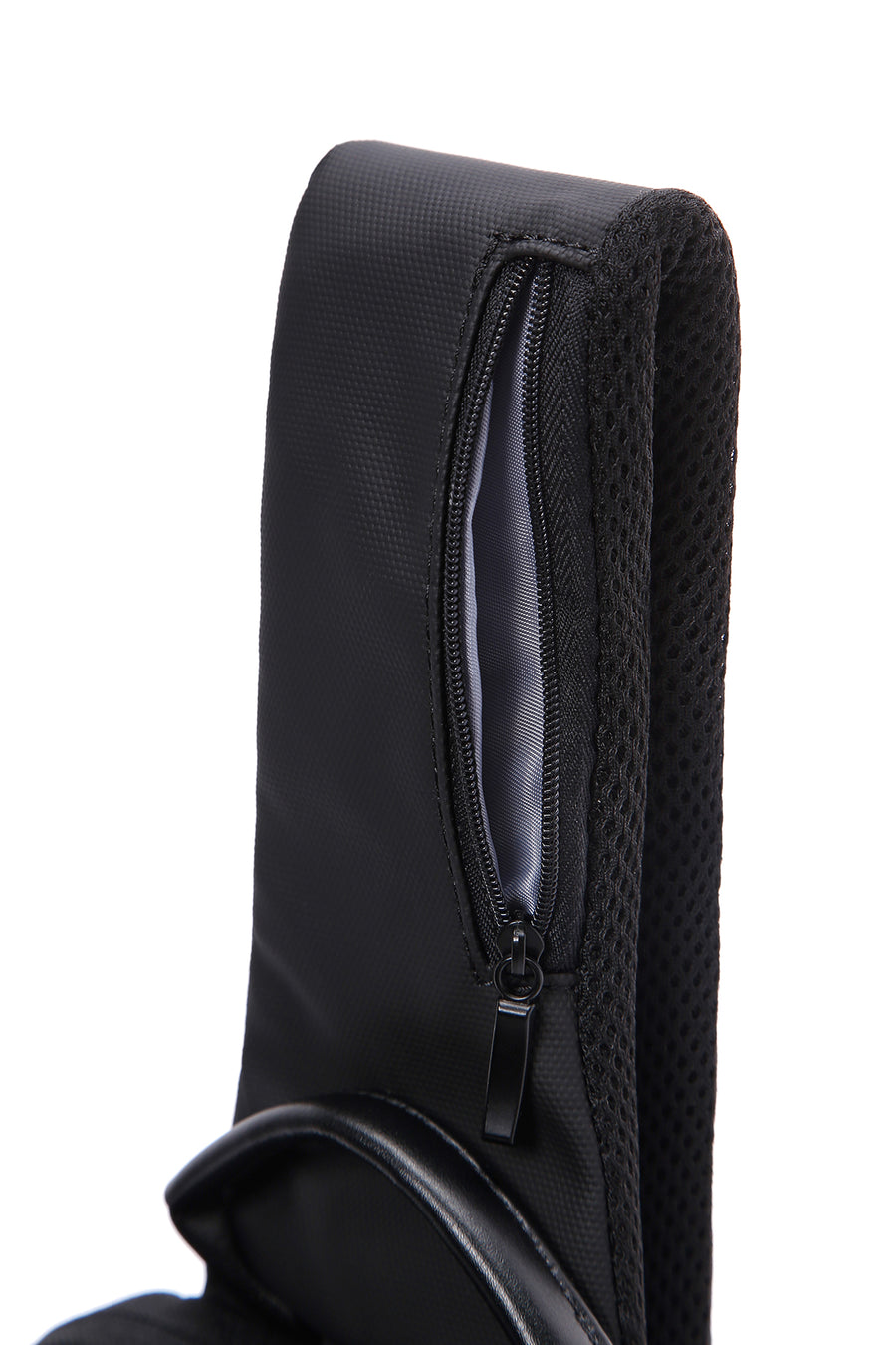 D-Pack Men's Black Technological Fabric Crossbody Bag