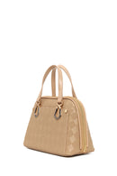 Woman Beige Long-Strap Printed Shoulder Bag | Derimod