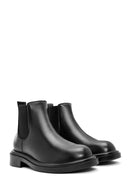Men's Black Leather Chelsea Boots | Derimod