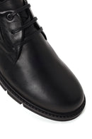 Male Black Lace-up Leather Casual Shoes | Derimod