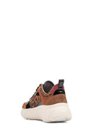 Geox Kadın Taba Nebula 2.0 X Bağcıklı Kalın Tabanlı Sneaker | Derimod