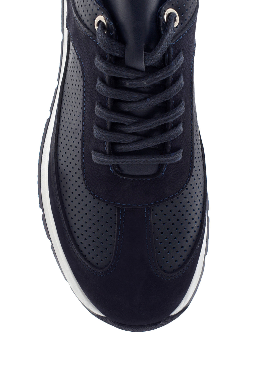 Erkek Deri Süet Detaylı Sneaker