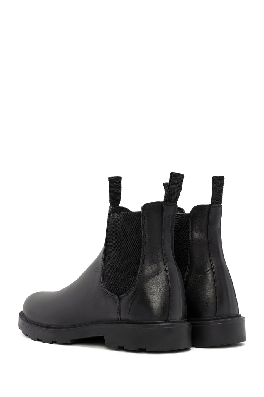 Men's Black Leather Chelsea Boots
