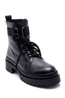 Women's Zippered Leather Boots | Derimod