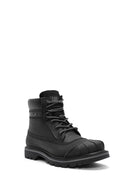 Caterpillar Men's Black Colorado Galosh WP Lace-Up Leather Combat Boots | Derimod
