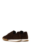 Male Brown Lace-Up Suede Leather Sneaker | Derimod
