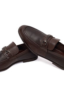 Erkek Kahverengi Tokalı Deri Casual Loafer | Derimod