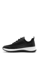 Men's Black Lace-Up Thick Sole Sneaker | Derimod