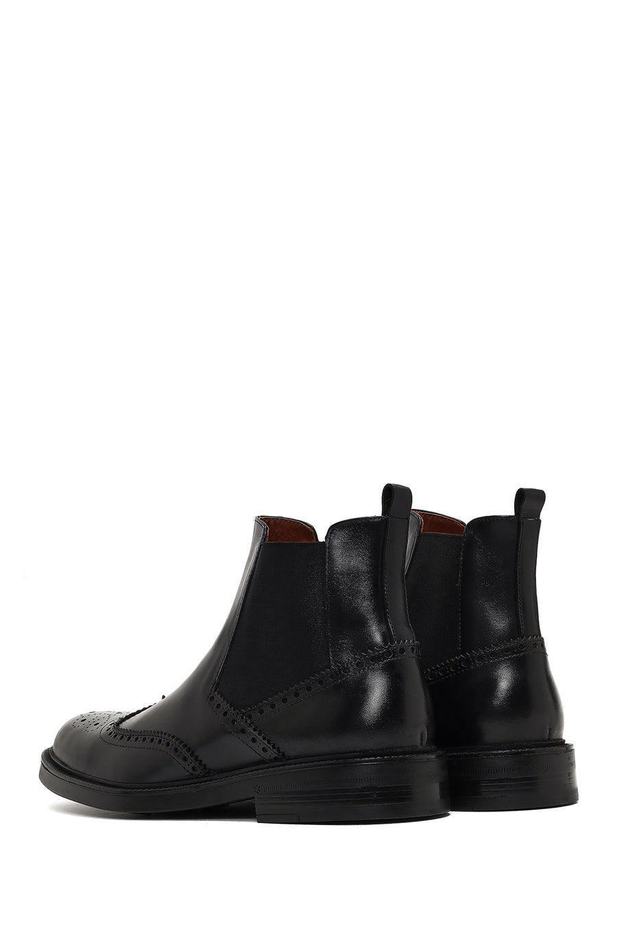 Men's Black Leather Chelsea Boot
