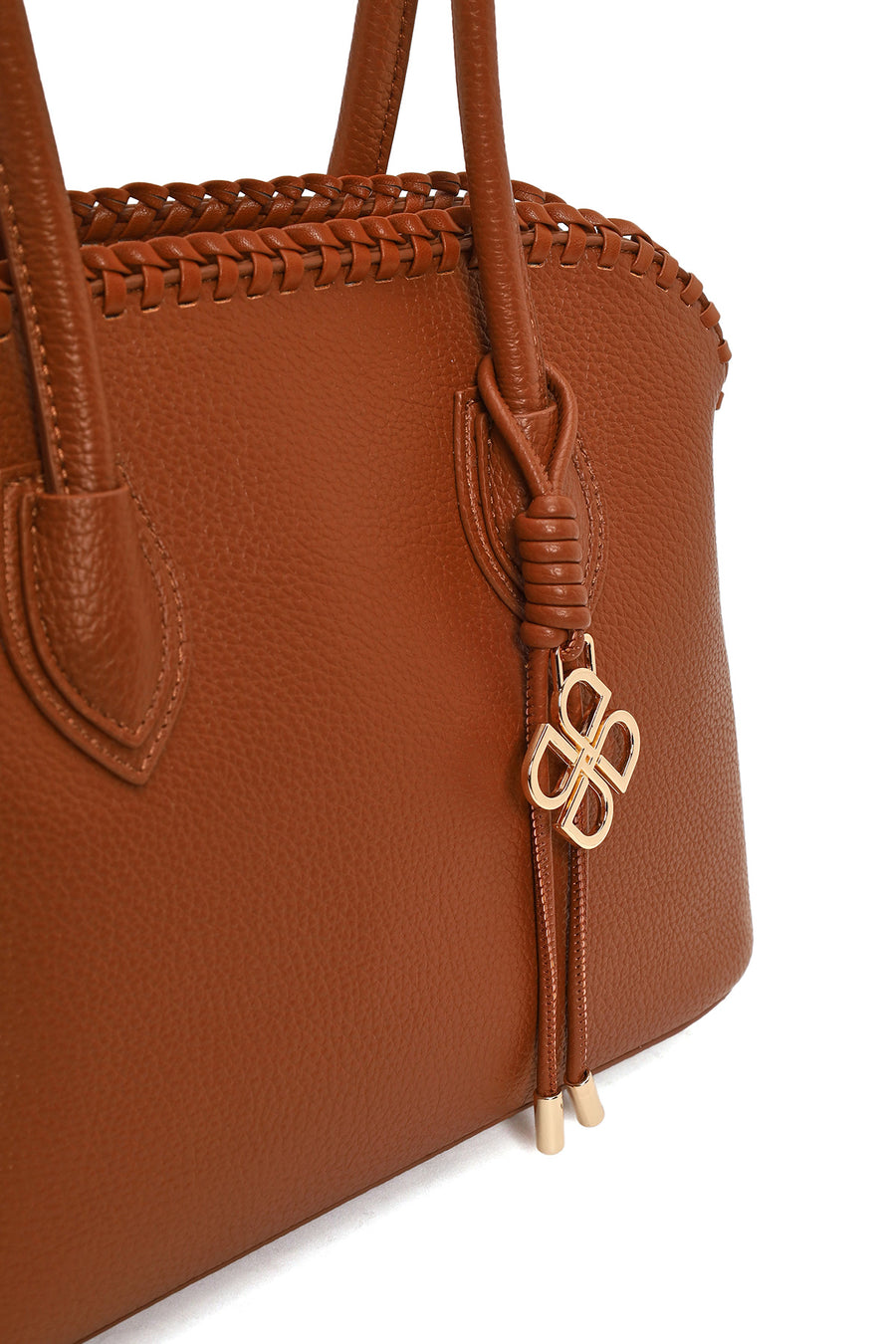 Woman Brown Long-Strap Classic Shoulder Bag