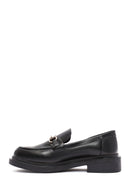 Kadın Siyah Tokalı Maskülen Loafer | Derimod