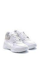 Women's Leather High-Sole Sneaker | Derimod