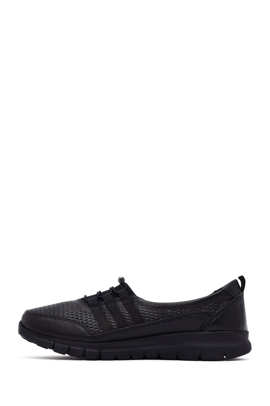 Woman Black Leather Comfort Loafer