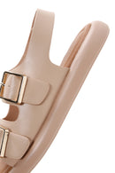 Women's Beige Double Buckle Sandals | Derimod