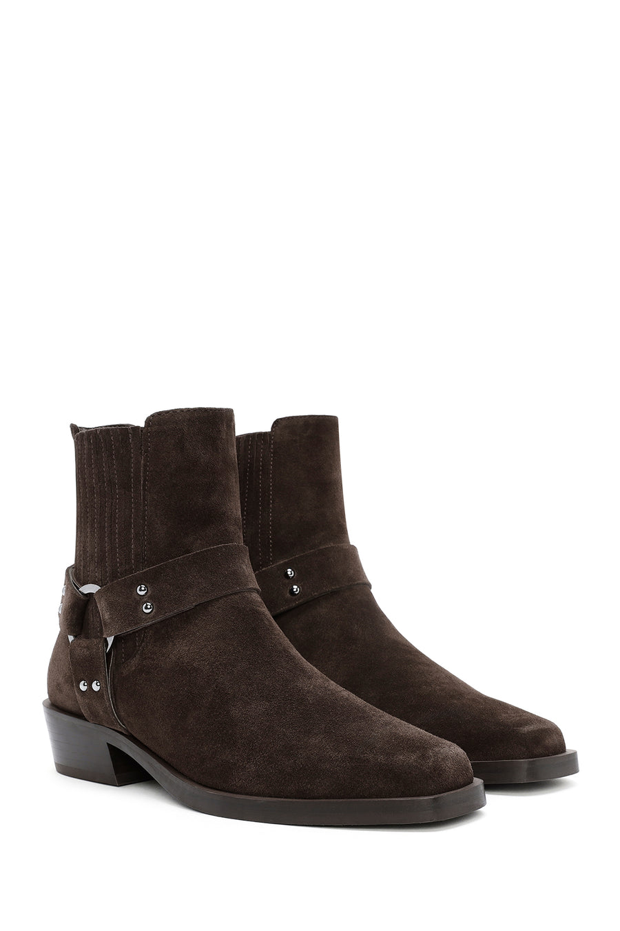 Women's Brown Suede Leather Cowboy Boots