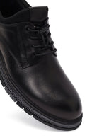 Male Black Lace-up Leather Casual Shoes | Derimod