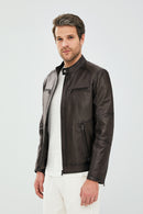 Alanzo Men's Mink Leather Jacket | Derimod
