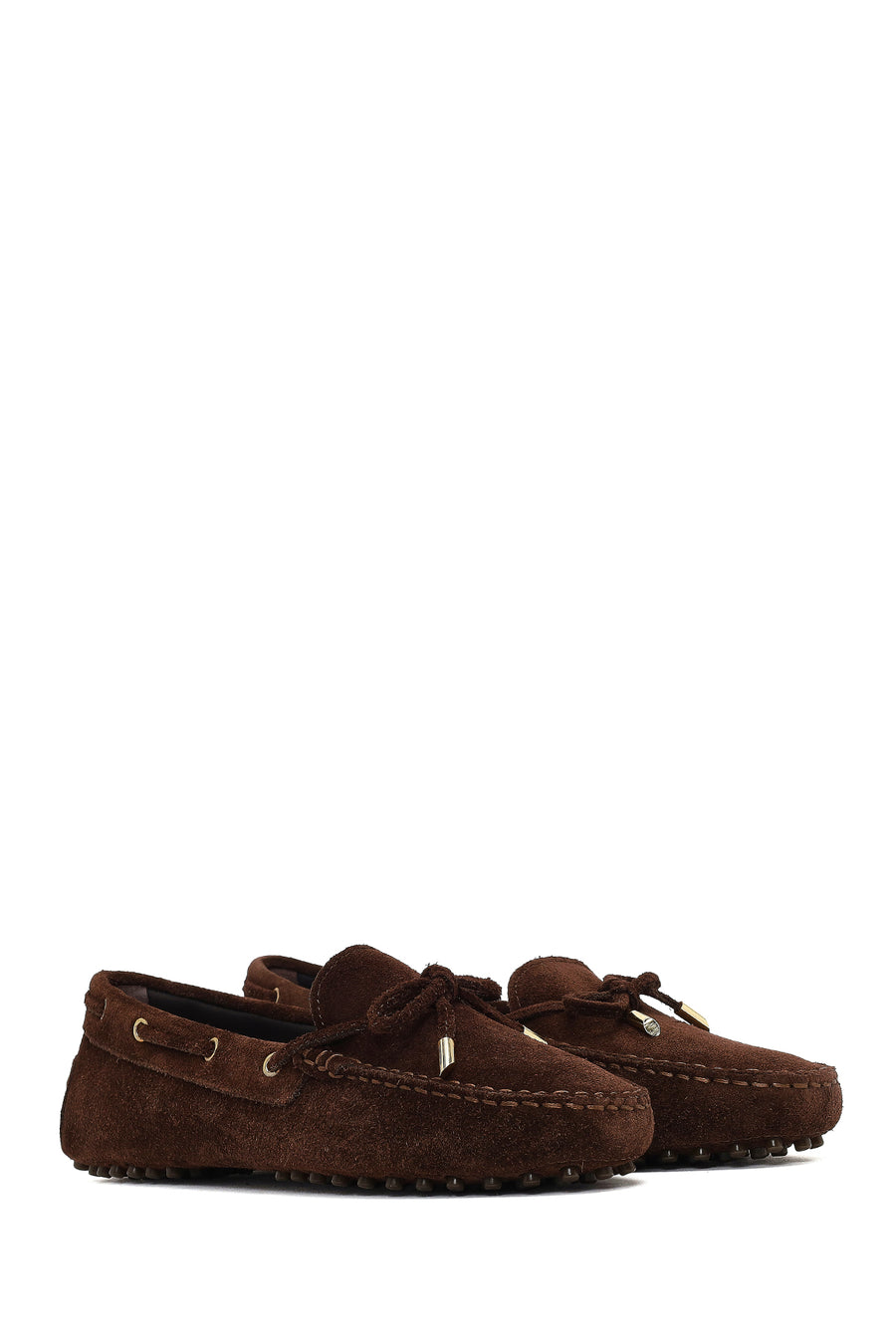 Women's Brown Tassel Suede Leather Loafer