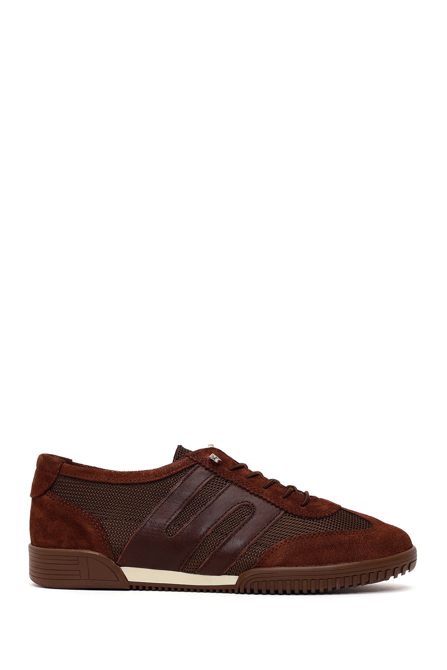 Woman Brown Lace-Up Leather Sneaker 26PFD511014 | Derimod