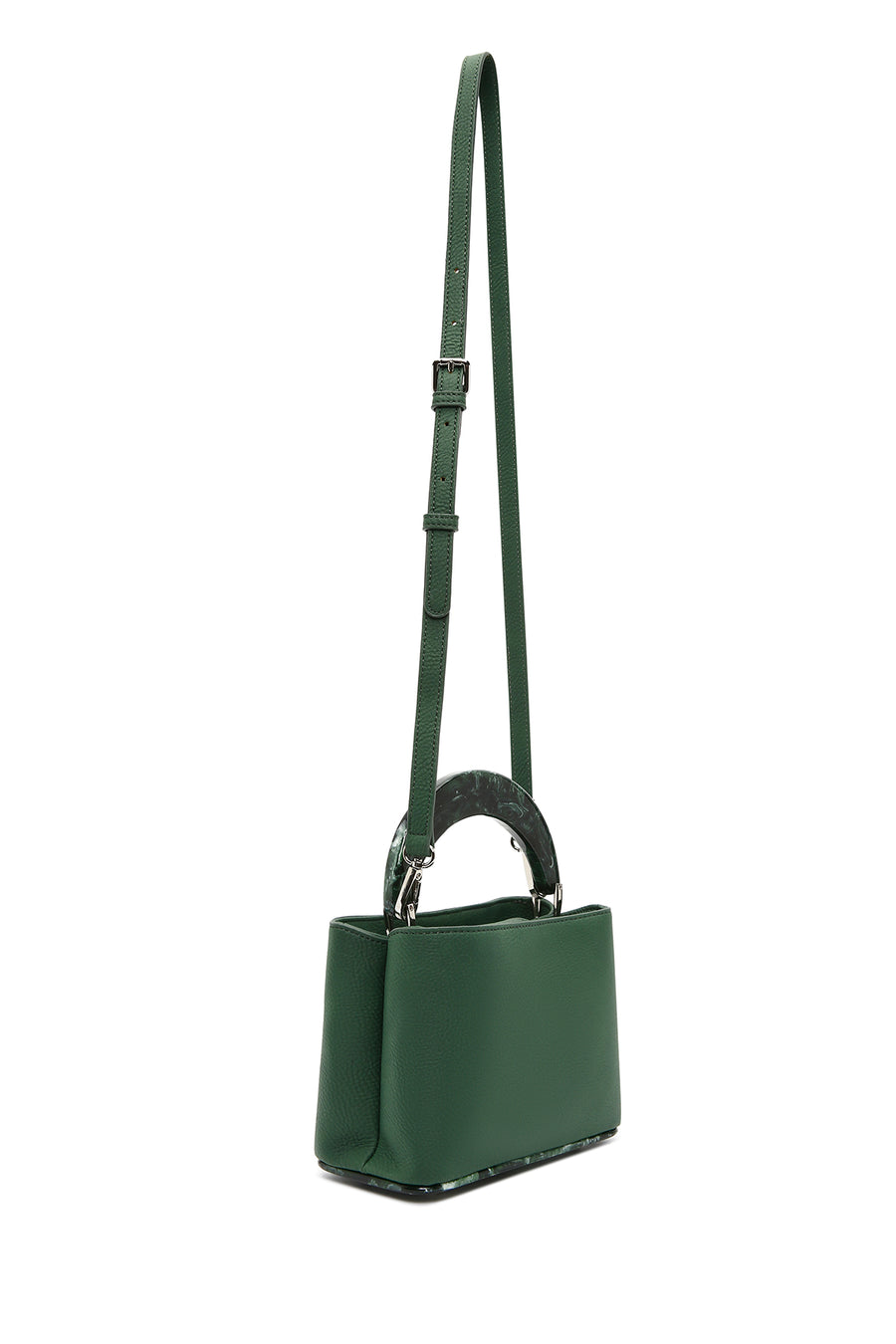 Women's Green Long Strap Mini Handbag