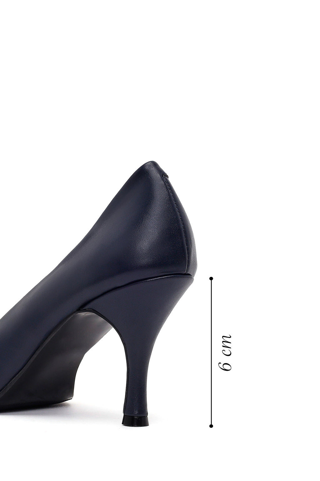 Kadın Lacivert İnce Topuklu Deri Stiletto