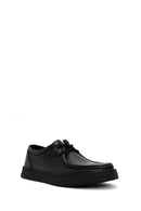Male Black Lace-up Leather Casual Shoes | Derimod