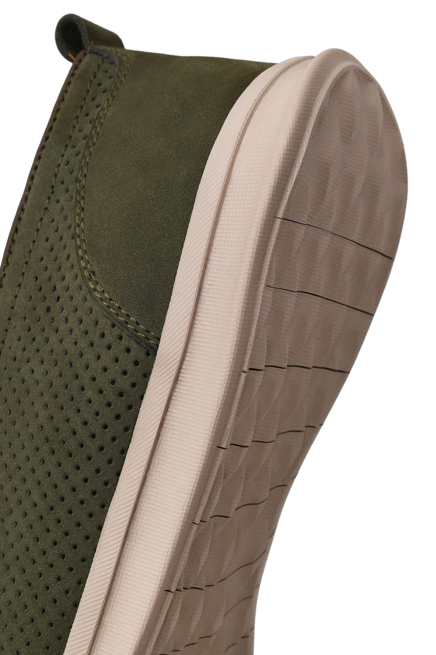 Male Khaki Nubuck Leather Loafer