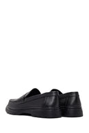 Erkek Siyah Deri Loafer | Derimod