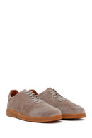 Male Mink Lace-up Suede Leather Sneaker | Derimod