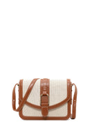Woman Beige Long-Strap Crossbody Bag | Derimod