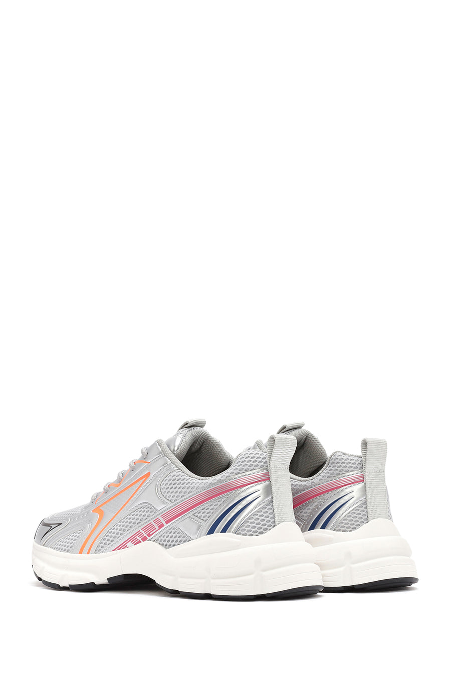 Kadın Turuncu Kalın Tabanlı Bağcıklı Sneaker
