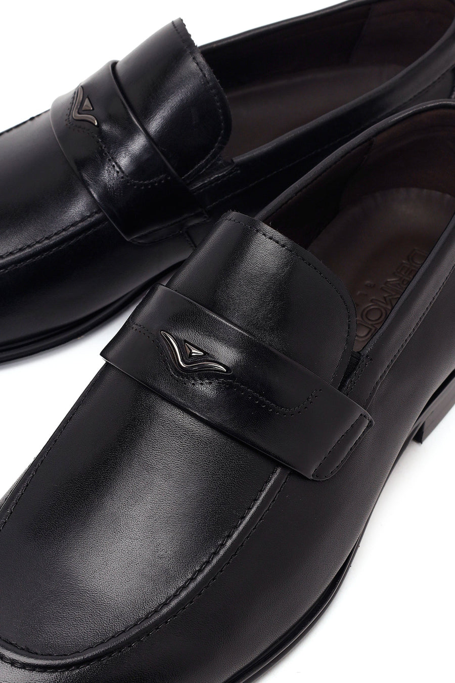 Derimod Black Erkek Siyah Deri Klasik Loafer