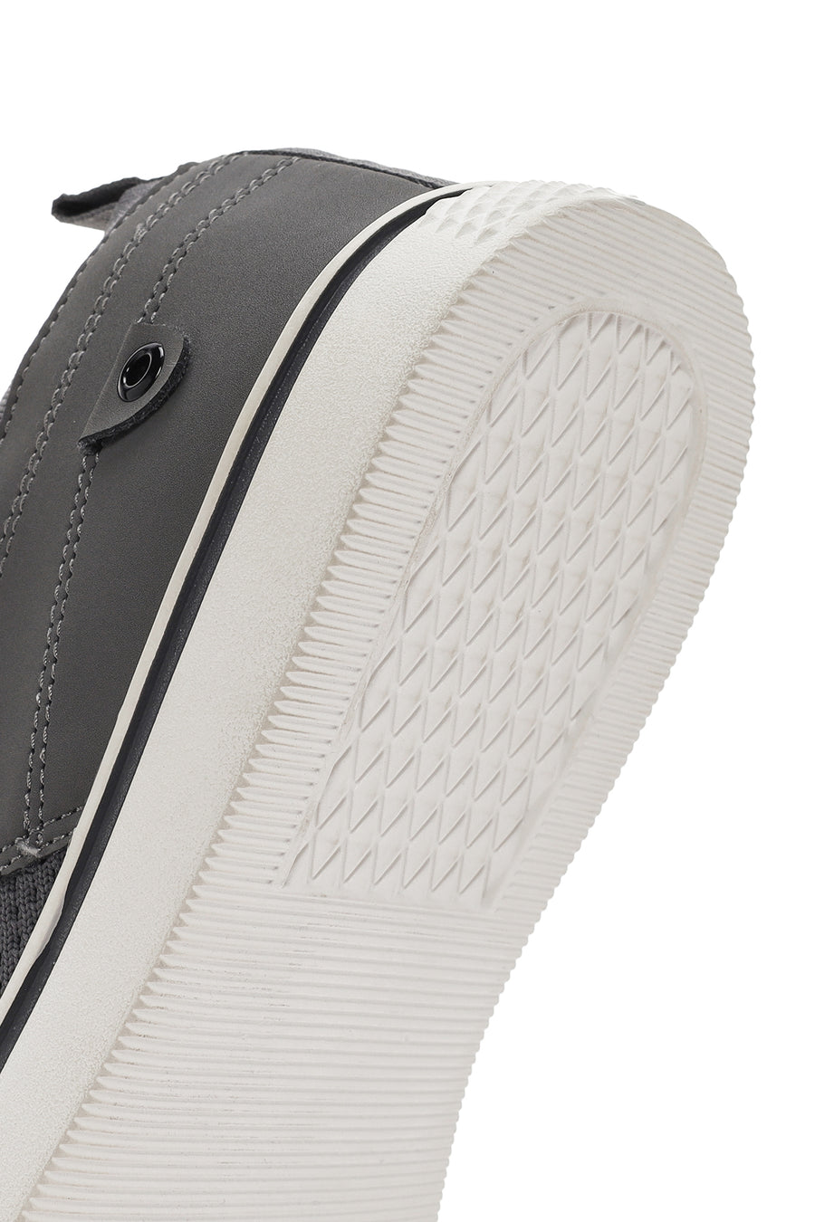 Men's Grey Lace-Up Fabric Sneakers