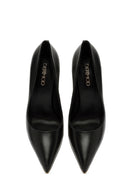 Women's Black High Heel Leather Stiletto | Derimod