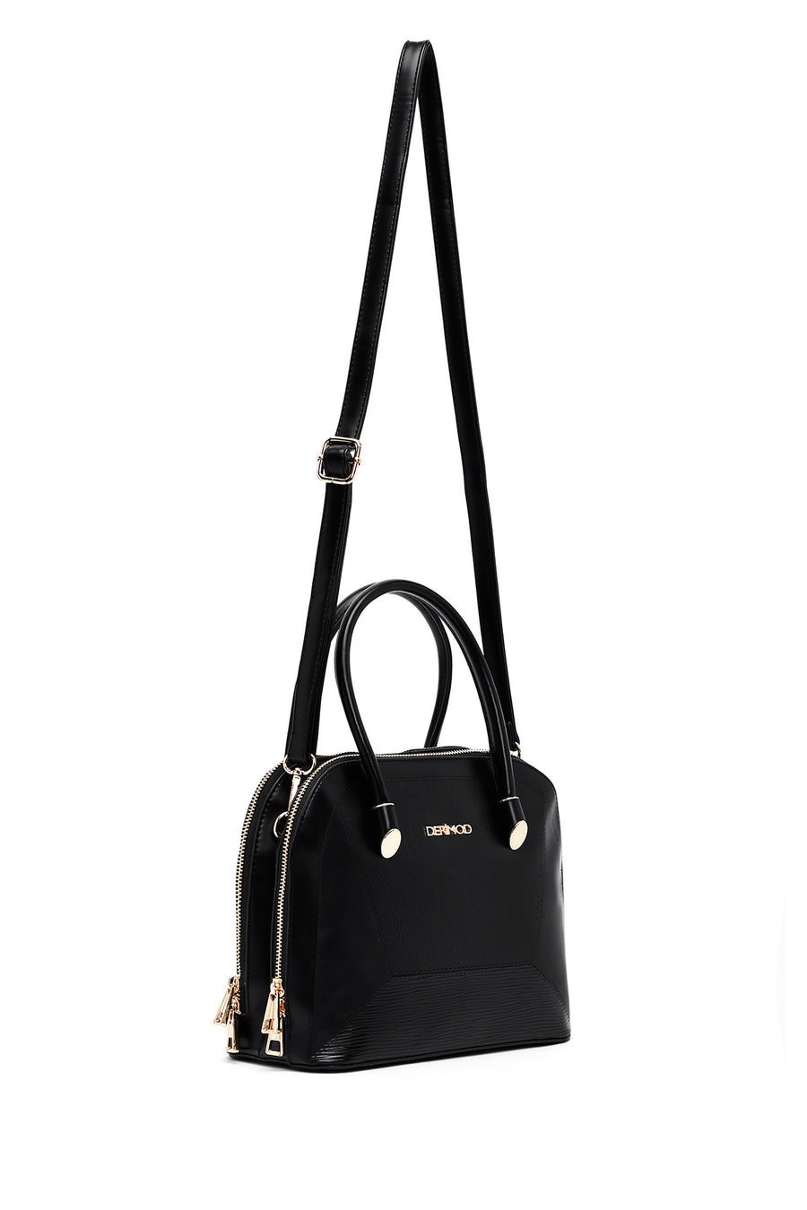 Women's Black Long Strap Classic Handbag