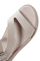 Women's Mink Leather Comfort Sandals | Derimod