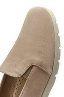 Kadın Gri Süet Deri Comfort Loafer | Derimod