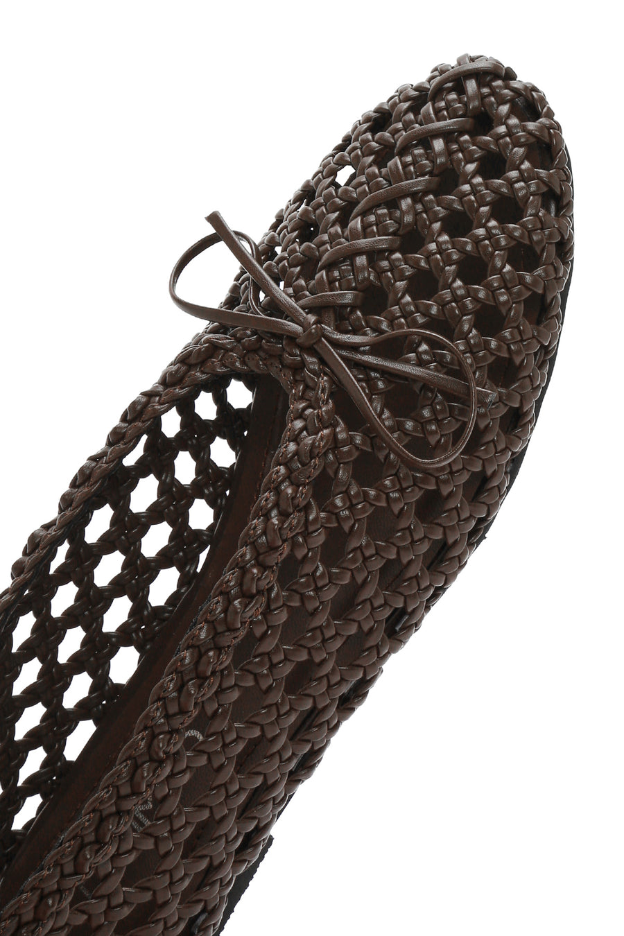 Women's Brown Braided Ballerina