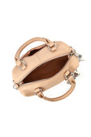 Women's Beige Long Strap Charm Mini Shoulder Bag | Derimod