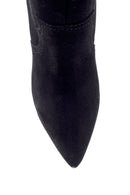 Women's Suede Leather Heeled Boots | Derimod