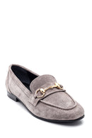 Kadın Süet Toka Detaylı Loafer | Derimod
